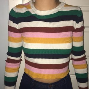 Striped rib Sweater